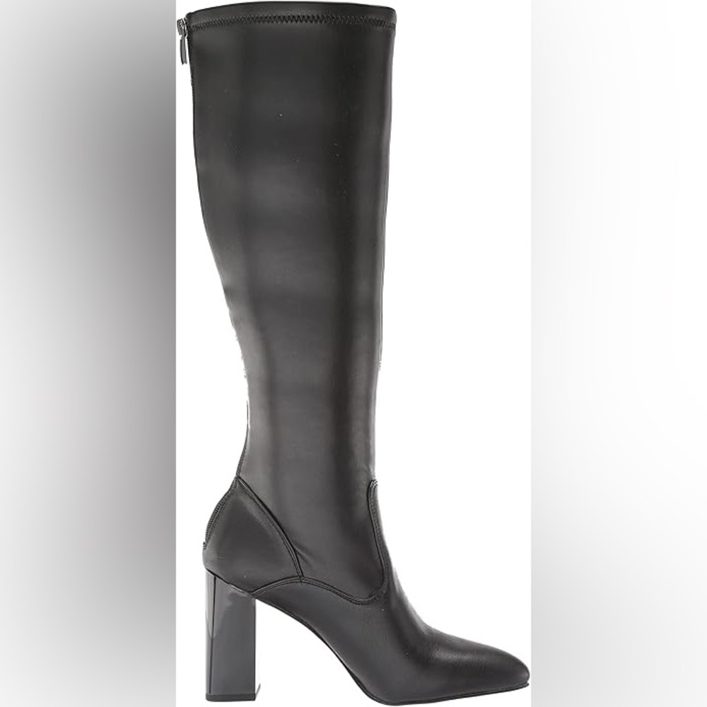 Franco Sarto Katherine Wide Calf Knee High Boot - Black Faux Leather - Size 10 - Picture 3 of 11